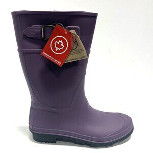 Kamik Girls Raindrops Waterproof Boot Purple Size 5 M Big Kid